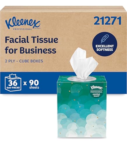 Kleenex Anti-Viral Facial Tissues, Classroom or Office Tissue, 18